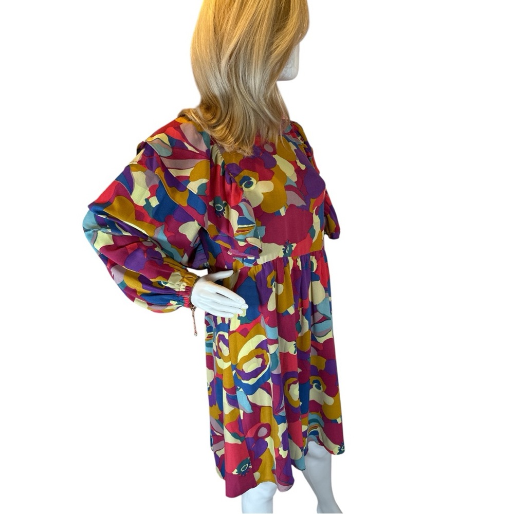 ODDY NWT Vibrant Multicolor Floral Dress - Picture 3 of 8